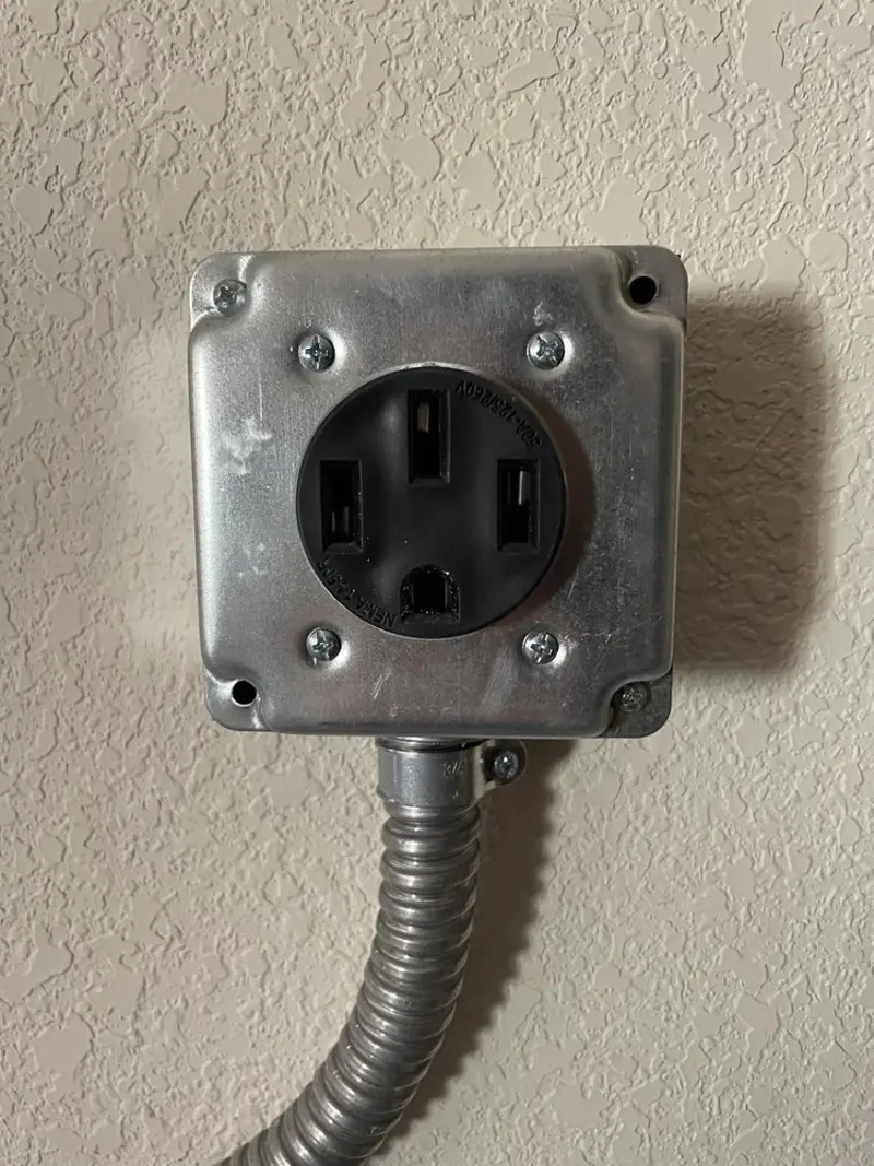 NEMA 14-50 outlet installed for Electrical Panel Upgrade in Carolina Forest