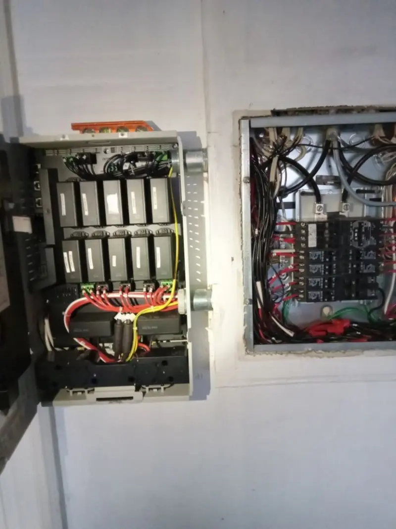 Electrical panel upgrade completed for Security Camera Wiring in Carolina Forest